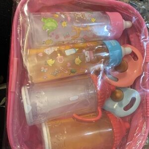 6 Pc Baby Dolls Feeding Bottle Magic Set Disappearing Milk Pretend Play Toy "NEW
